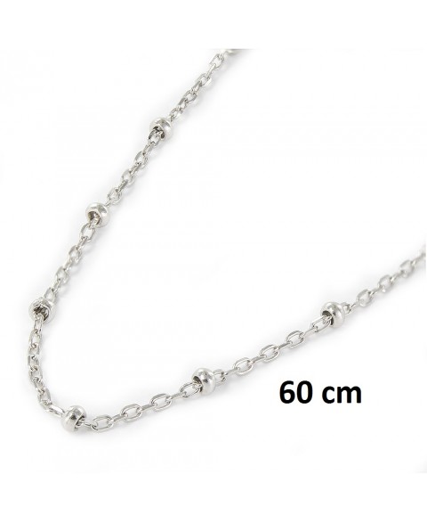 Cadena de plata rodiada...