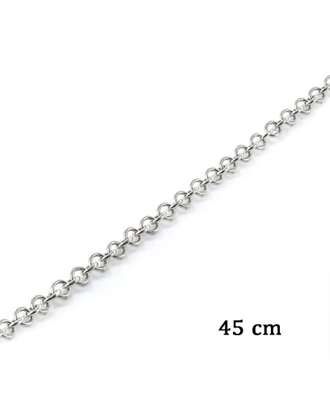 Cadena de plata rodiada...