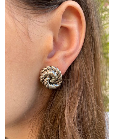Pendientes Nudo Moira Plata