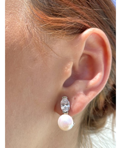 Pendientes Omega Camila Plata