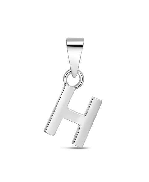 Colgante Inicial H Plata