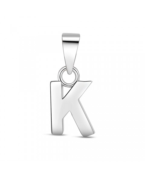 Colgante Inicial K Plata