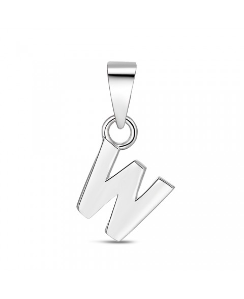 Colgante Inicial W Plata