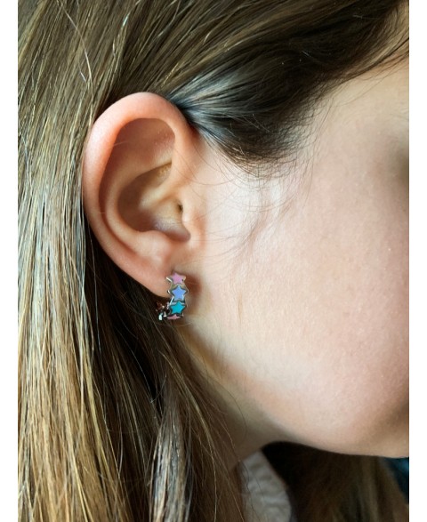 Pendientes Aro Estrellas...