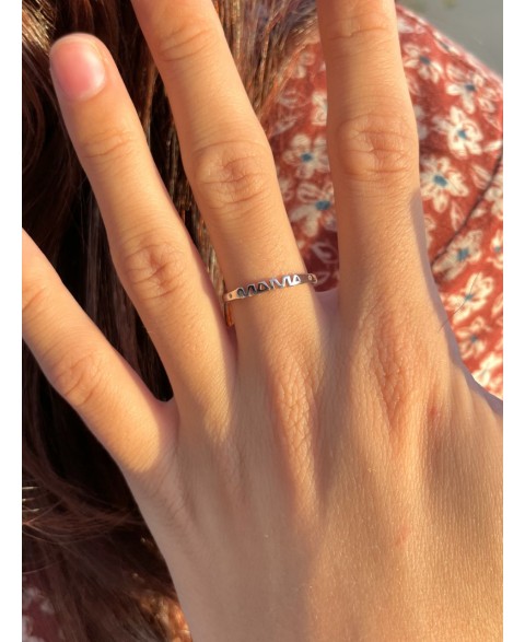 Anillo Mamá Finito Plata