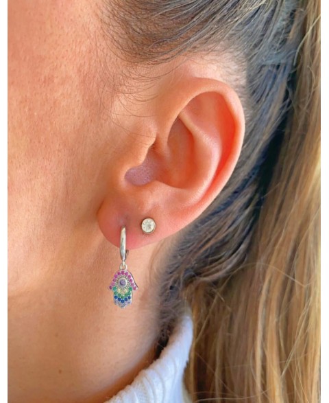 Pendientes Aro Hamsa...