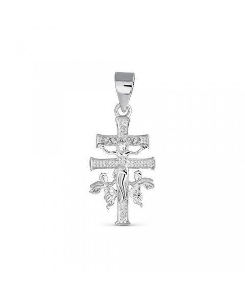 Colgante de plata cruz de...