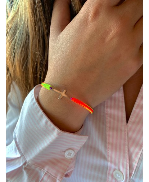 Pulsera Hilo Multicolor Plata