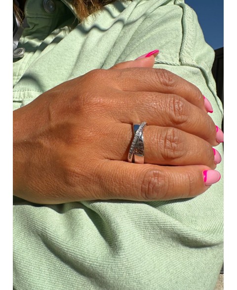 Anillo Idilla Circonita Plata