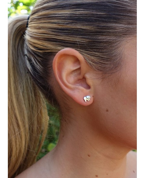 Pendientes Elefantes 8 mm...