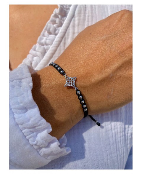 Pulsera Hilo Negro Nudo de...