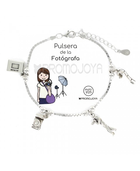 Pulsera Fotógrafa Plata