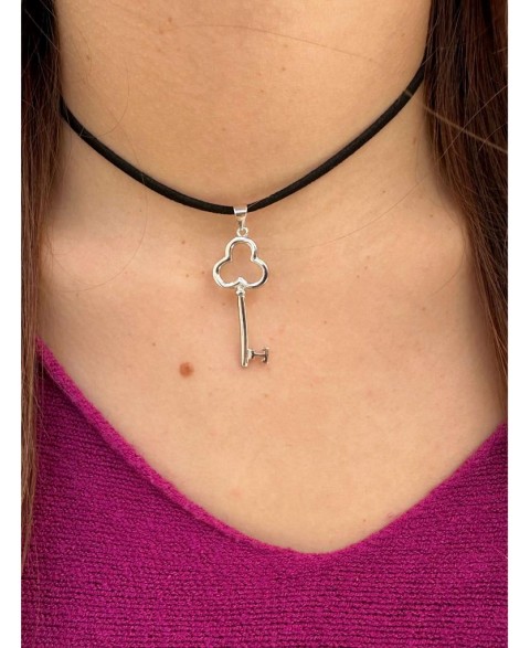 Colgante Llave 3.5 cm Plata
