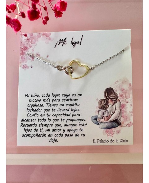 Collar Hija Siempre Contigo...