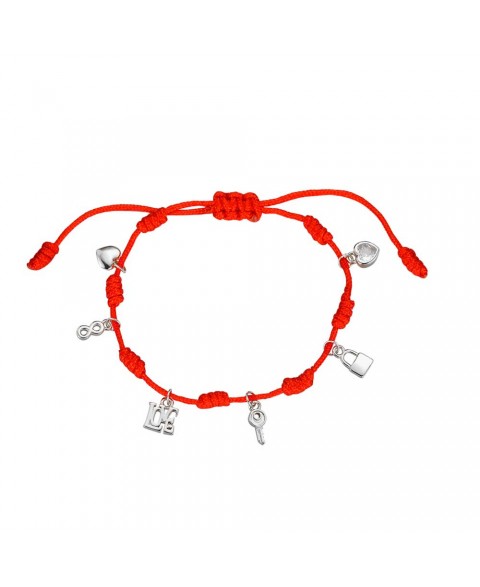 Pulsera Siete Nudo Love Plata