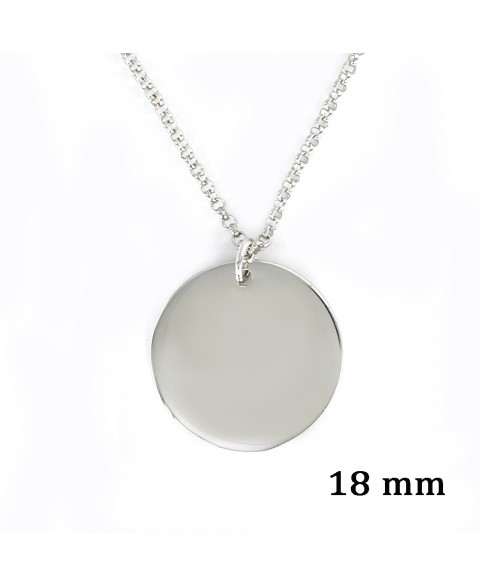 Colgante de plata rodiada...