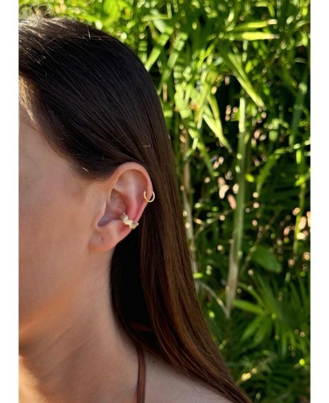 Ear cuff Ondulado Oro Par