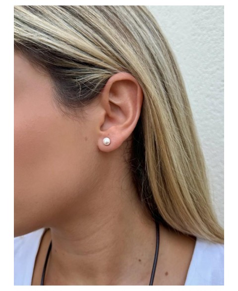 Pendientes de plata perla...