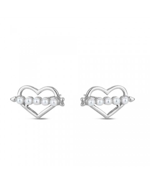 Pendientes Corazón Perlas 1...