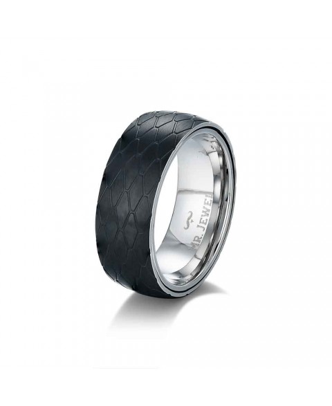 Anillo Disen Negro Acero