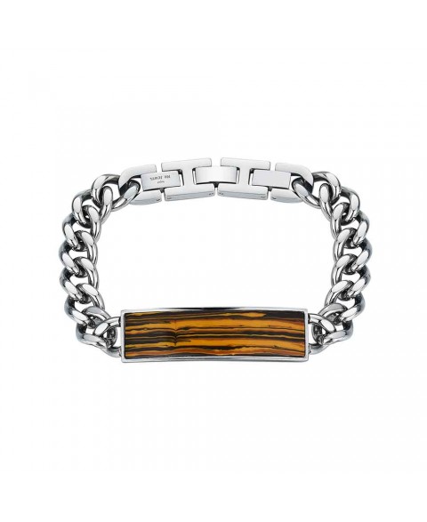 Pulsera Ojo de Tigre Acero...