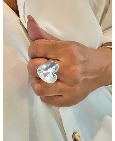 Anillo Corazón Plata