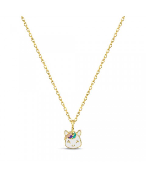 Collar Unicornio Esmalte...