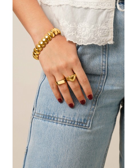 Anillo Corazón Acero...