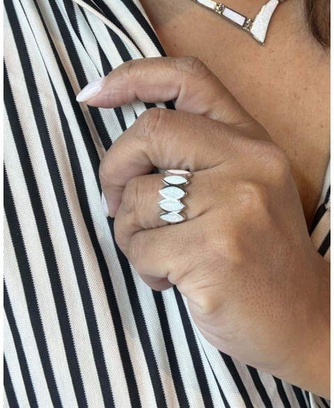 Anillo Sayen Ópalo Blanco...