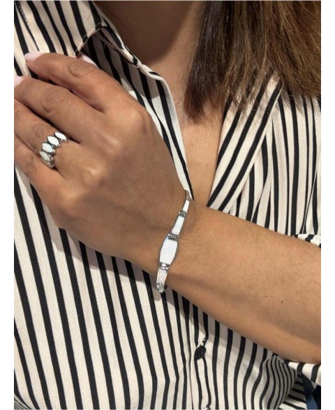 Pulsera Inara Ópalo Blanco...