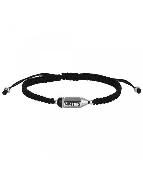 Pulsera Hilo Negro Maestra...