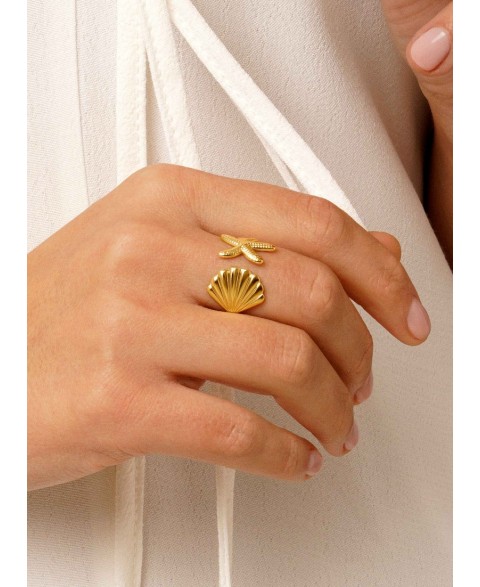 Anillo Concha y Estrella de...