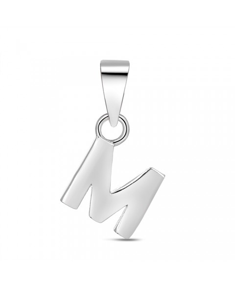 Colgante Inicial M Plata
