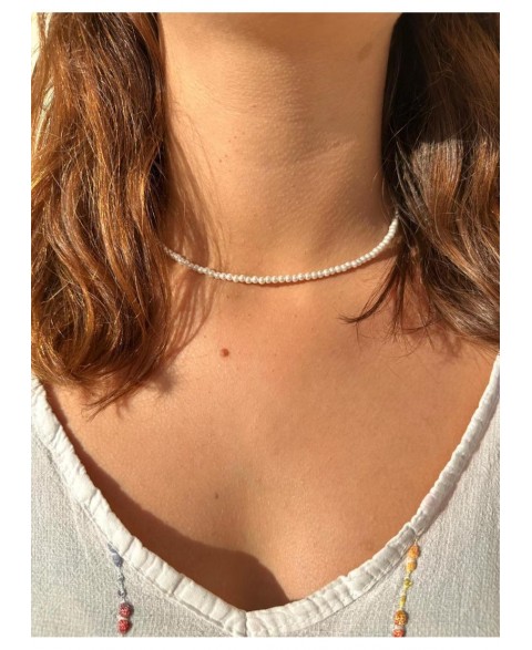 Collar Perlas Bolas 3 mm...