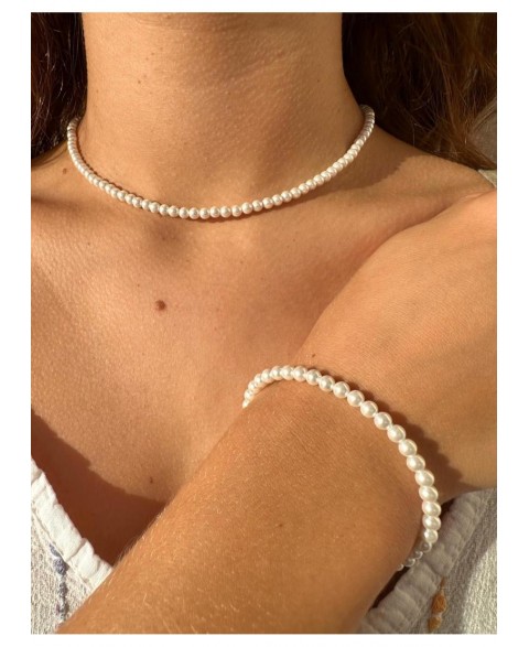 Collar Perlas Bolas 4 mm...
