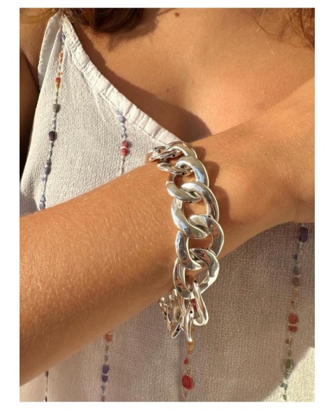 Pulsera Barbada Kary Plata