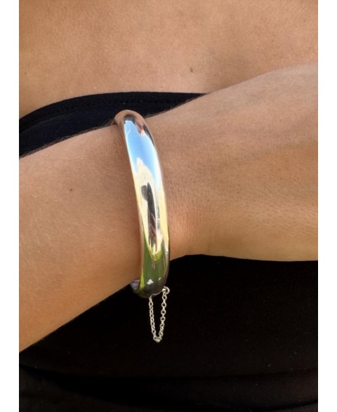 Brazalete Media Caña 9mm Plata