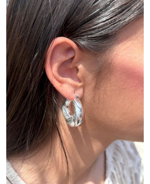 Pendientes Dakota Plata