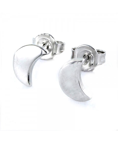Pendientes Luna Plata