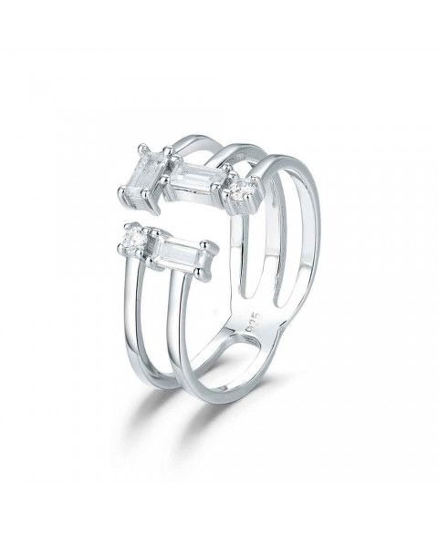 Anillo Abierto Cubica Plata