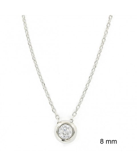 Colgante Sofia 8 mm Plata