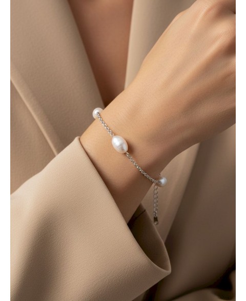 Pulsera Perlas Naturales...