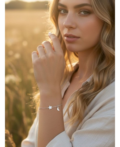 Pulsera Estrella Plata