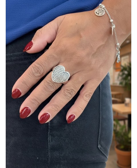 Anillo Corazón Amor Rebelde...