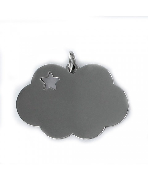 Colgante de acero nube liso...