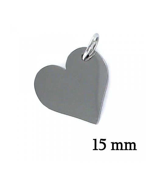 Colgante de acero corazón...
