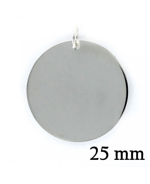 Colgante de plata disco...