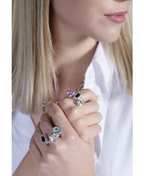 Anillo Diverso Cristal Ciclon