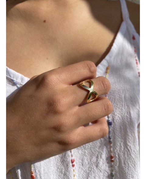 Anillo Infinito Maxi Oro