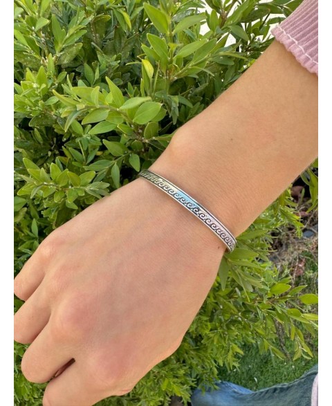 Brazalete Olas Plata